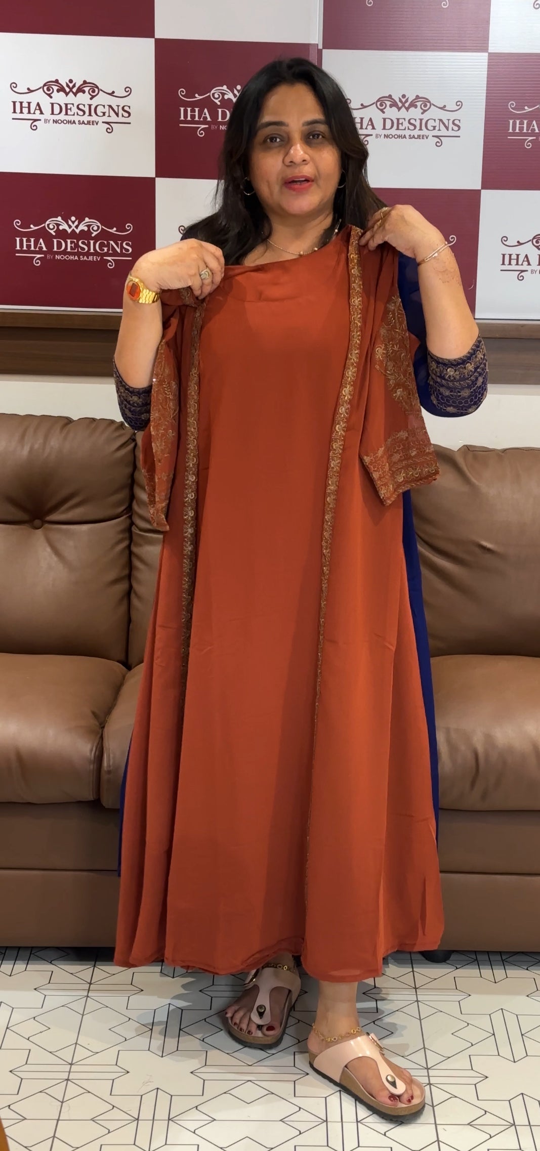 IHA'S IN- HOUSE ALINE TOP AND JACKET- IHA 27651