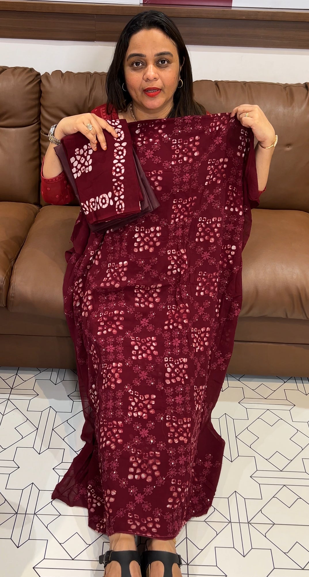 VISCOSE GEORGETTE UNSTITCHED SALWAR SUITS - IHA 22723