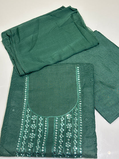 OFFER SALES UNSTITCHED SALWAR SUITS -  IHA 33436