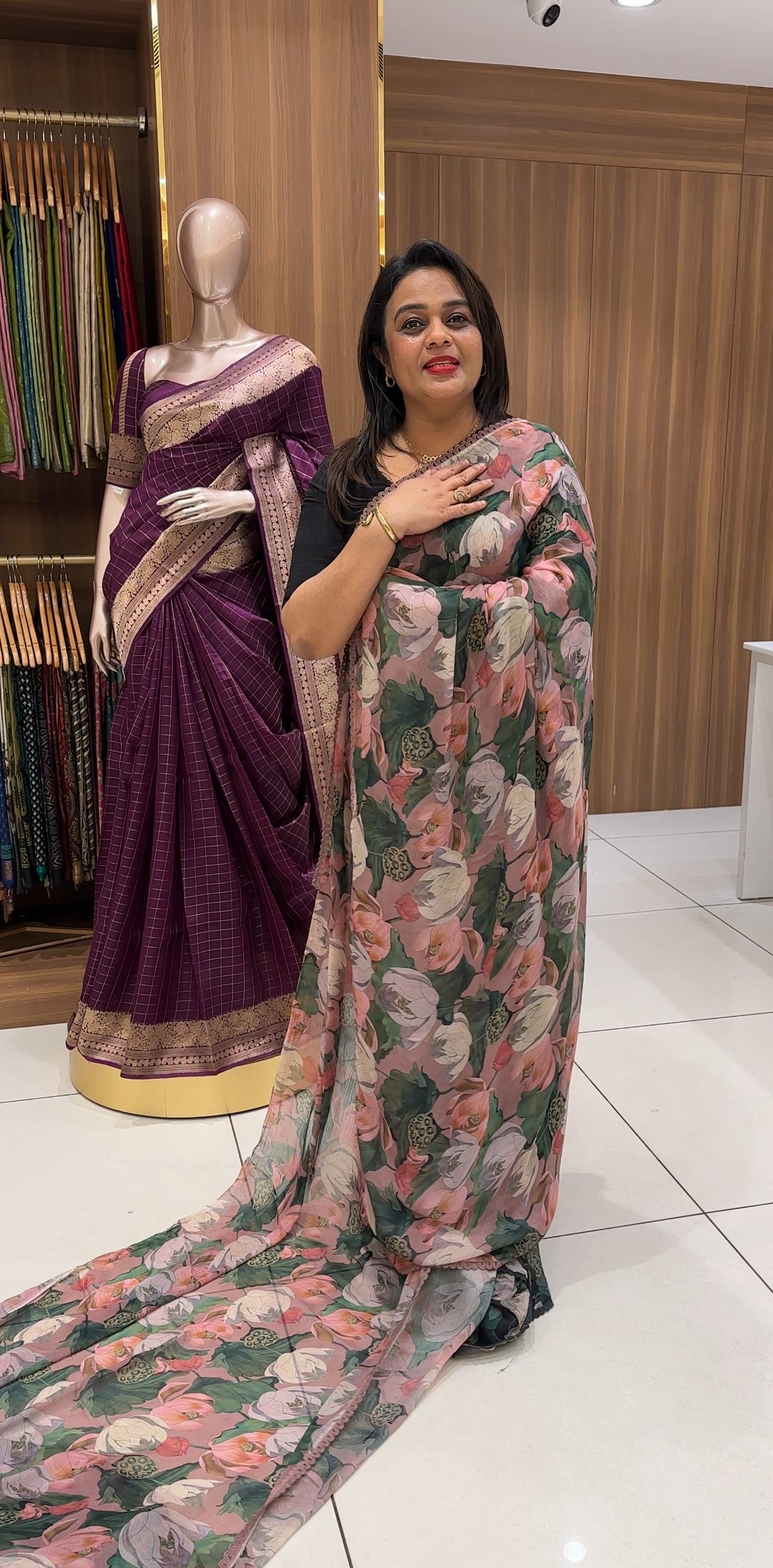 FORWARD  MANJU WARRIER SAREES  - IHA 24993