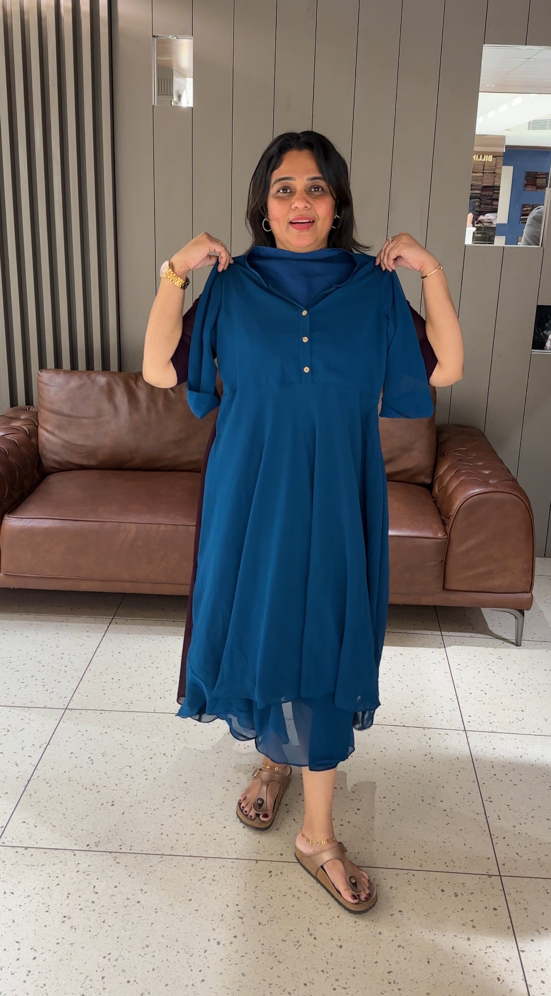 IHA'S IN-HOUSE FAUX GEORGETTE TOPS - IHA 27126