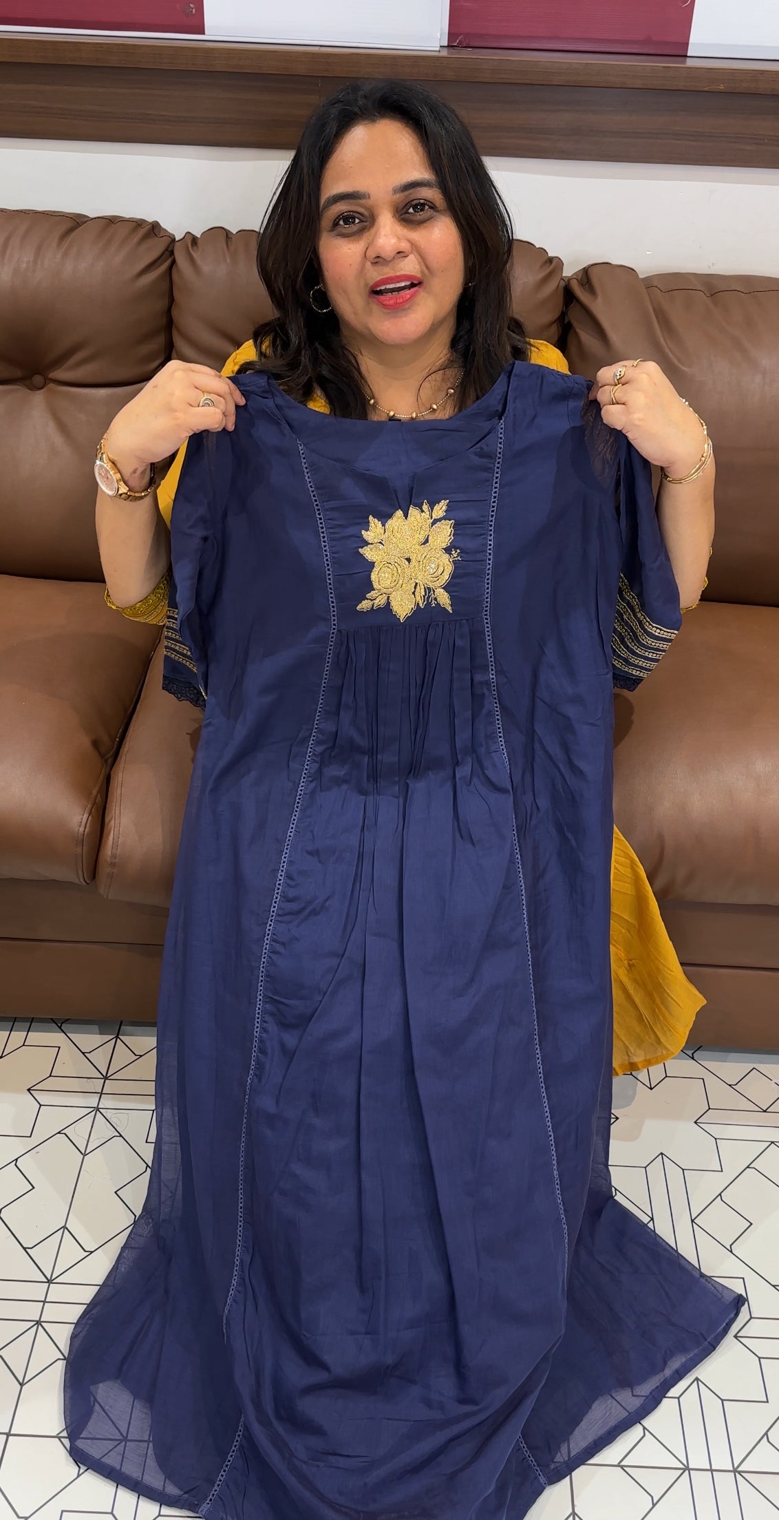MALAI CHANDERI ALINE TOPS - IHA 26986