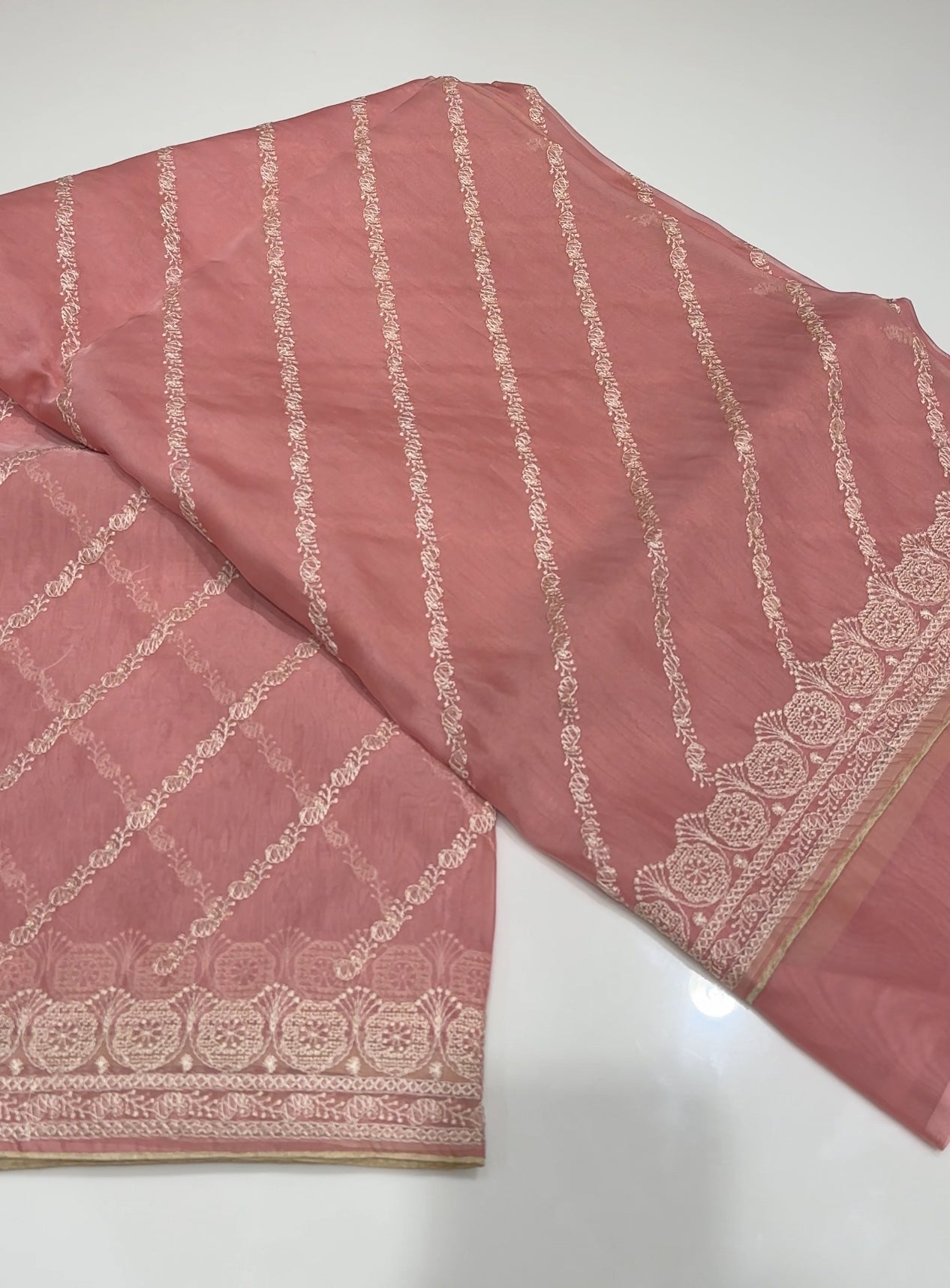 NYLON ORGANZA SAREES - IHA 24925