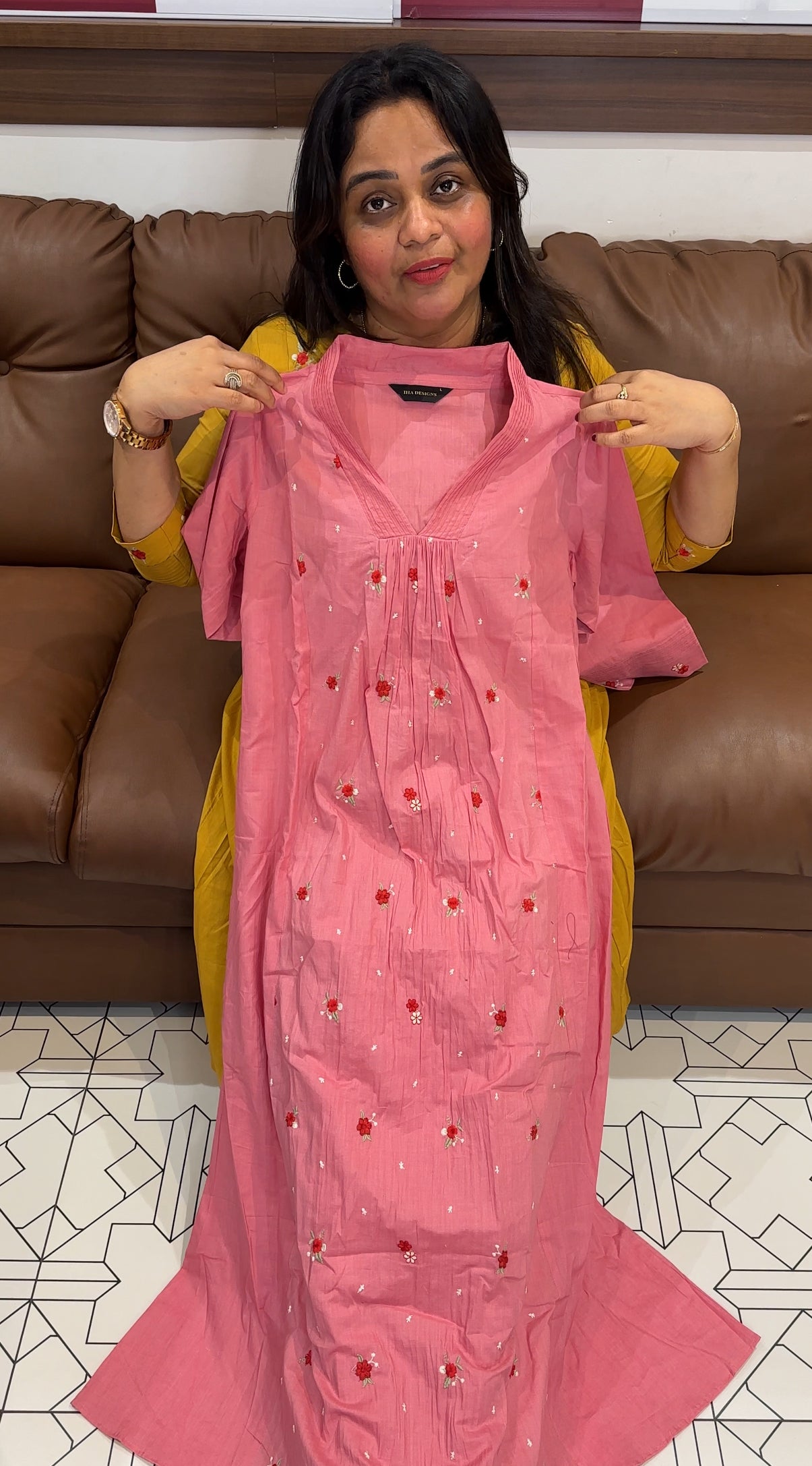 MUL MUL COTTON LONG TOPS - IHA 27148