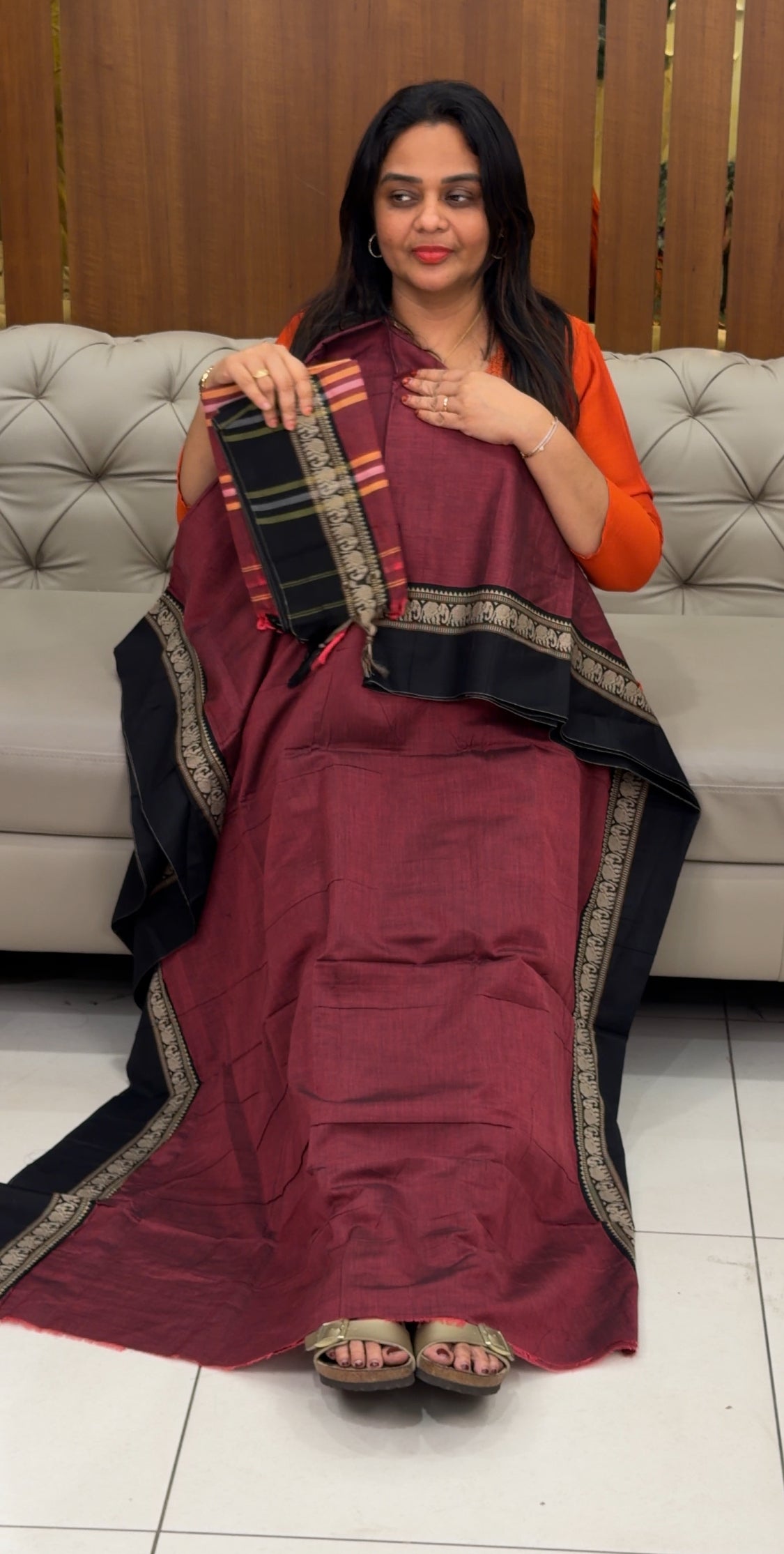 HANDLOOM COTTON UNSTITCHED SALWAR SUITS - IHA 30611