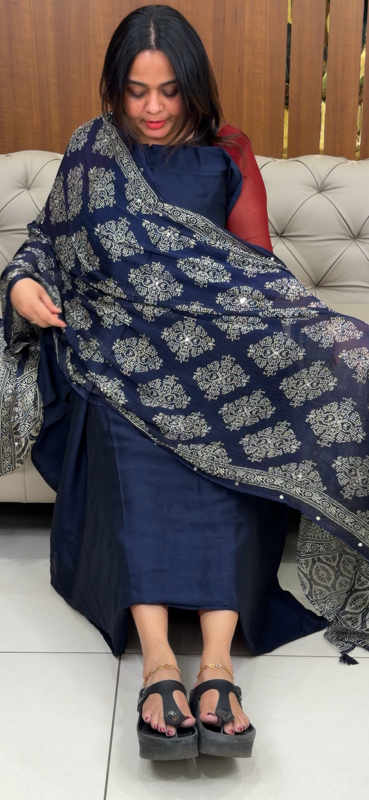 FORWARD SEMI RAW SILK UNSTITCHED SALWR SUITS - IHA 28906