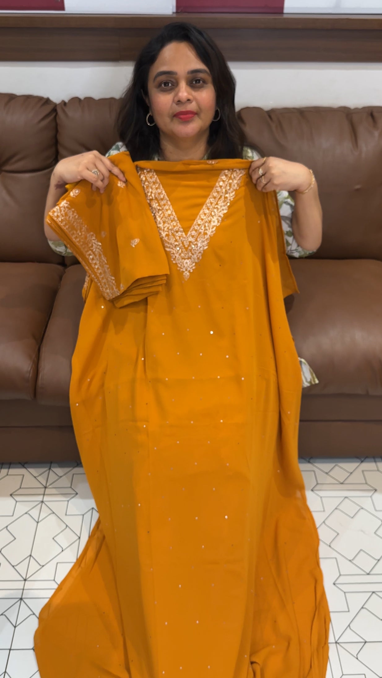 GEORGETTE UNSTITCHED SALWAR SUITS - IHA 26308