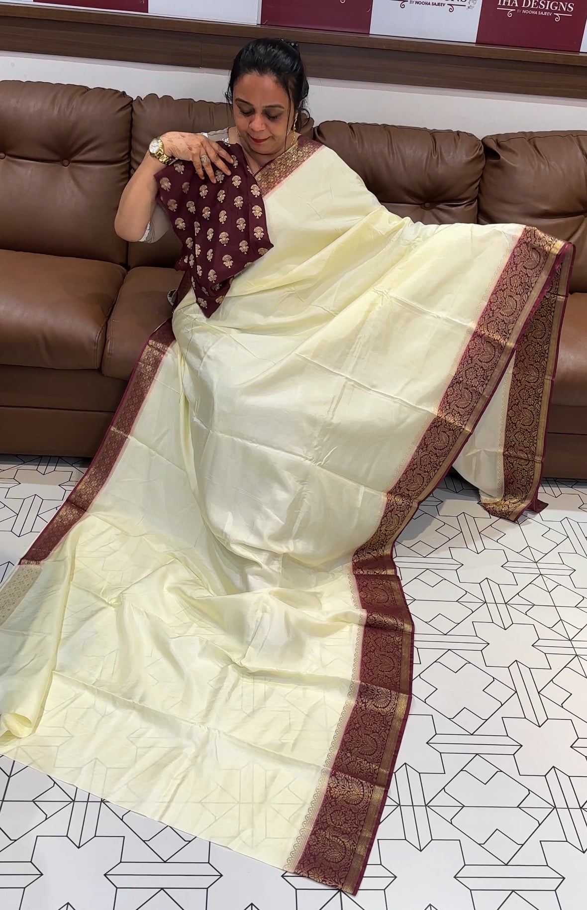 SILK BANARASI SAREE - IHA 16474