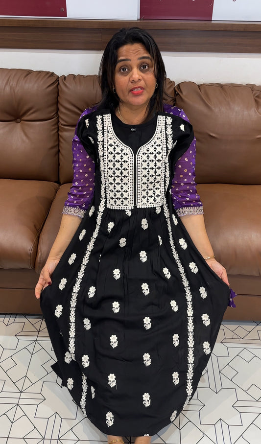 LUCKNOWI CHIKANKARI TOP - IHA 25442