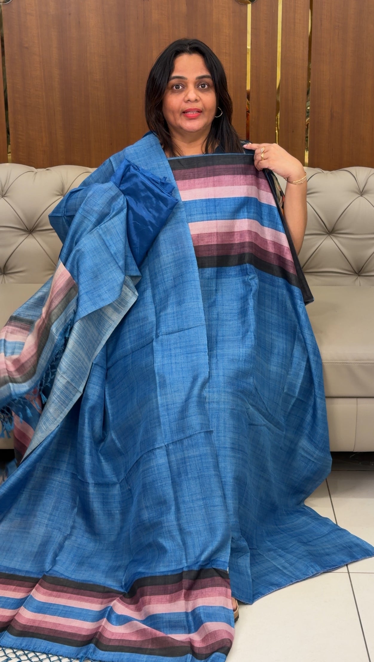 SEMI RAW SILK UNSTITCHED SALWAR SUITS - IHA 28973