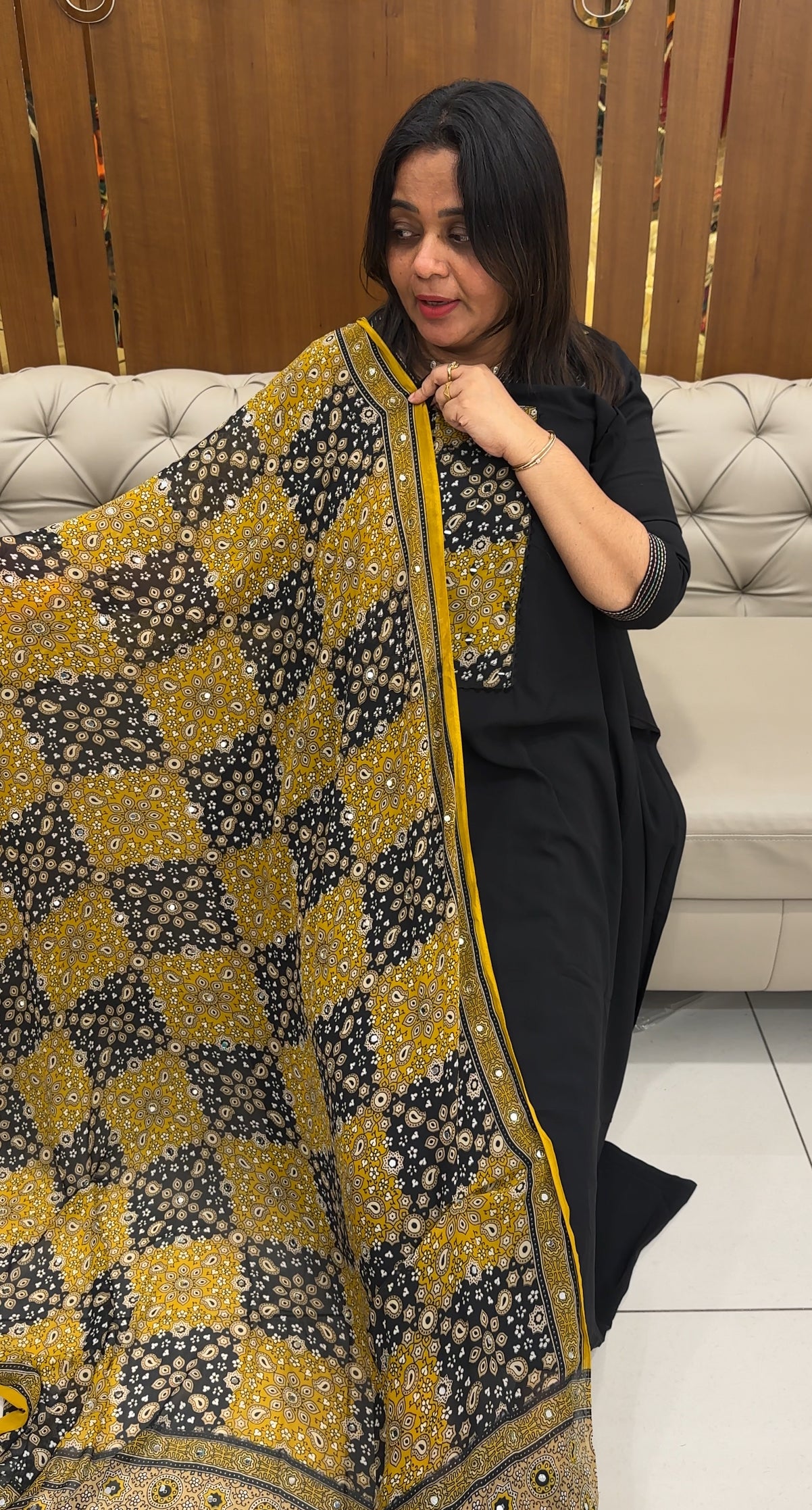 FAUX GEORGETTE UNSTITCHED SALWAR SUITS - IHA 28288