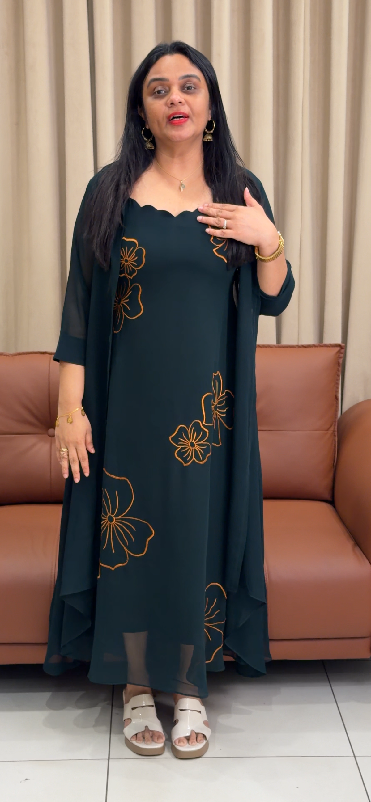 IHA'S IN-HOUSE ALINE TOP AND JACKET - IHA 35752