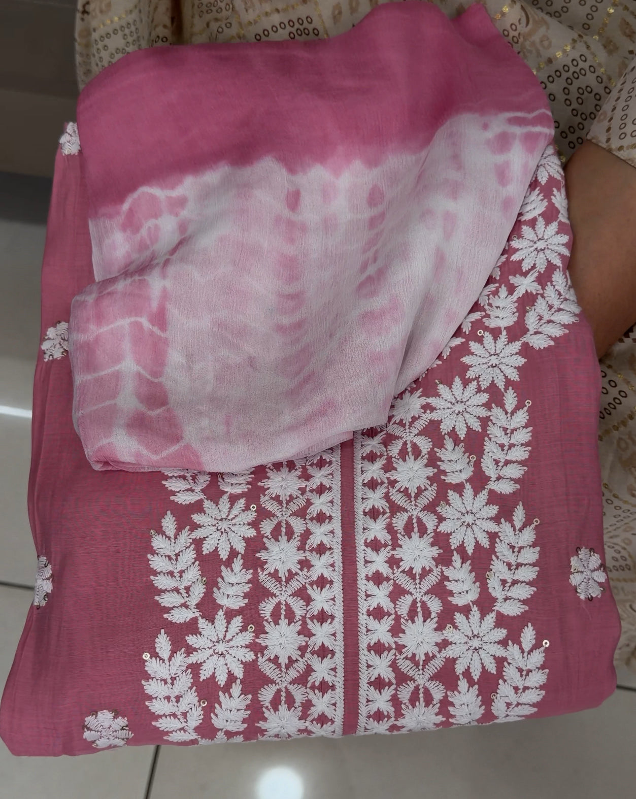 FORWARD LUCKNOWI CHIKANKARI UNSTITCHED SALWAR SUITS - IHA 29865