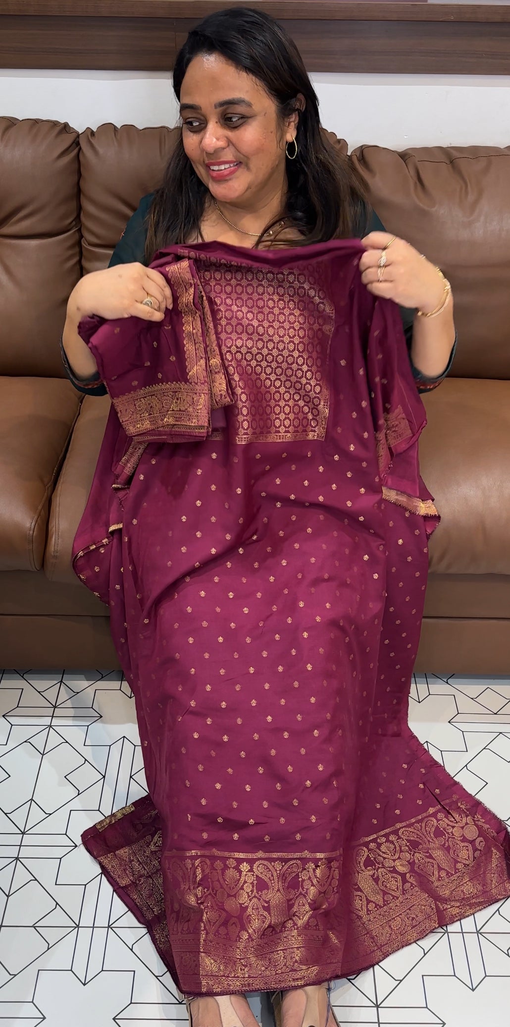 BANARASI UNSTITCHED SALWAR SUITS - IHA 26234