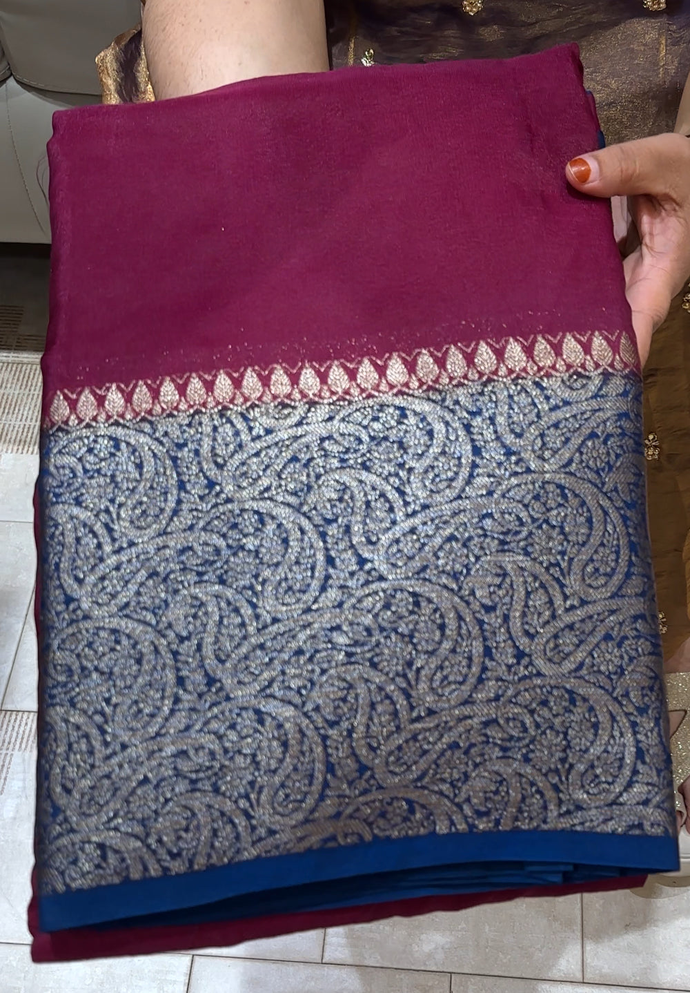 SEMI BANARASI SAREES - IHA 24073