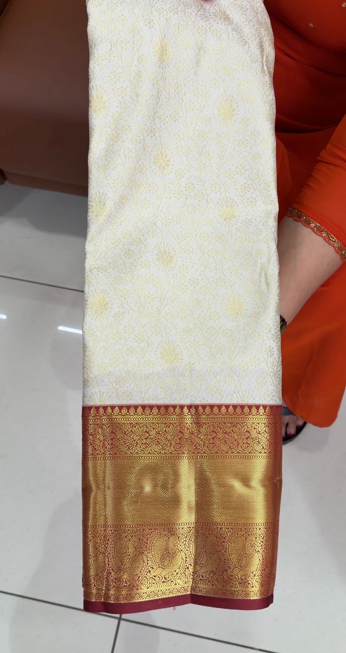SEMI KANCHIPURAM SAREES - IHA 34254