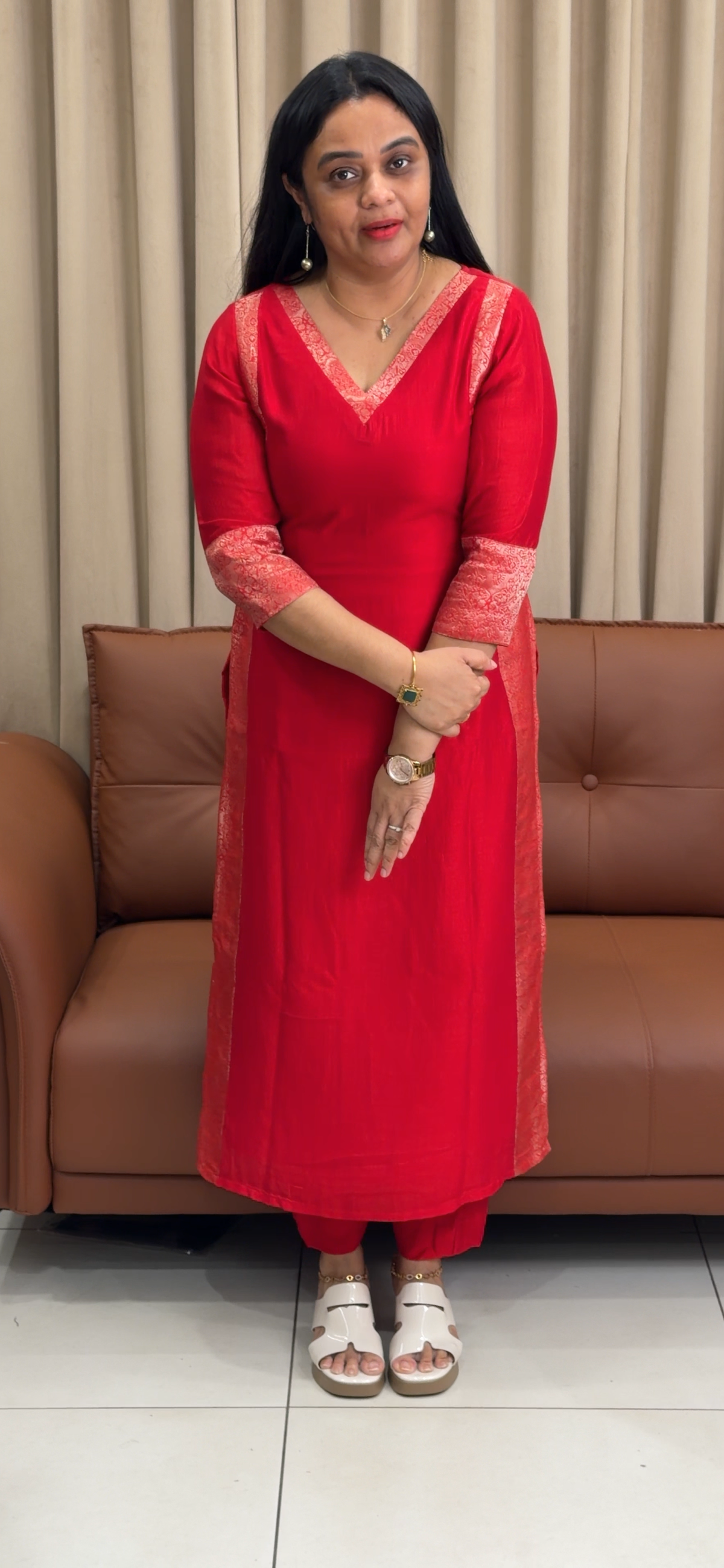 IHA'S IN-HOUSE SEMI SILK CO-ORDS SETS - IHA 35448