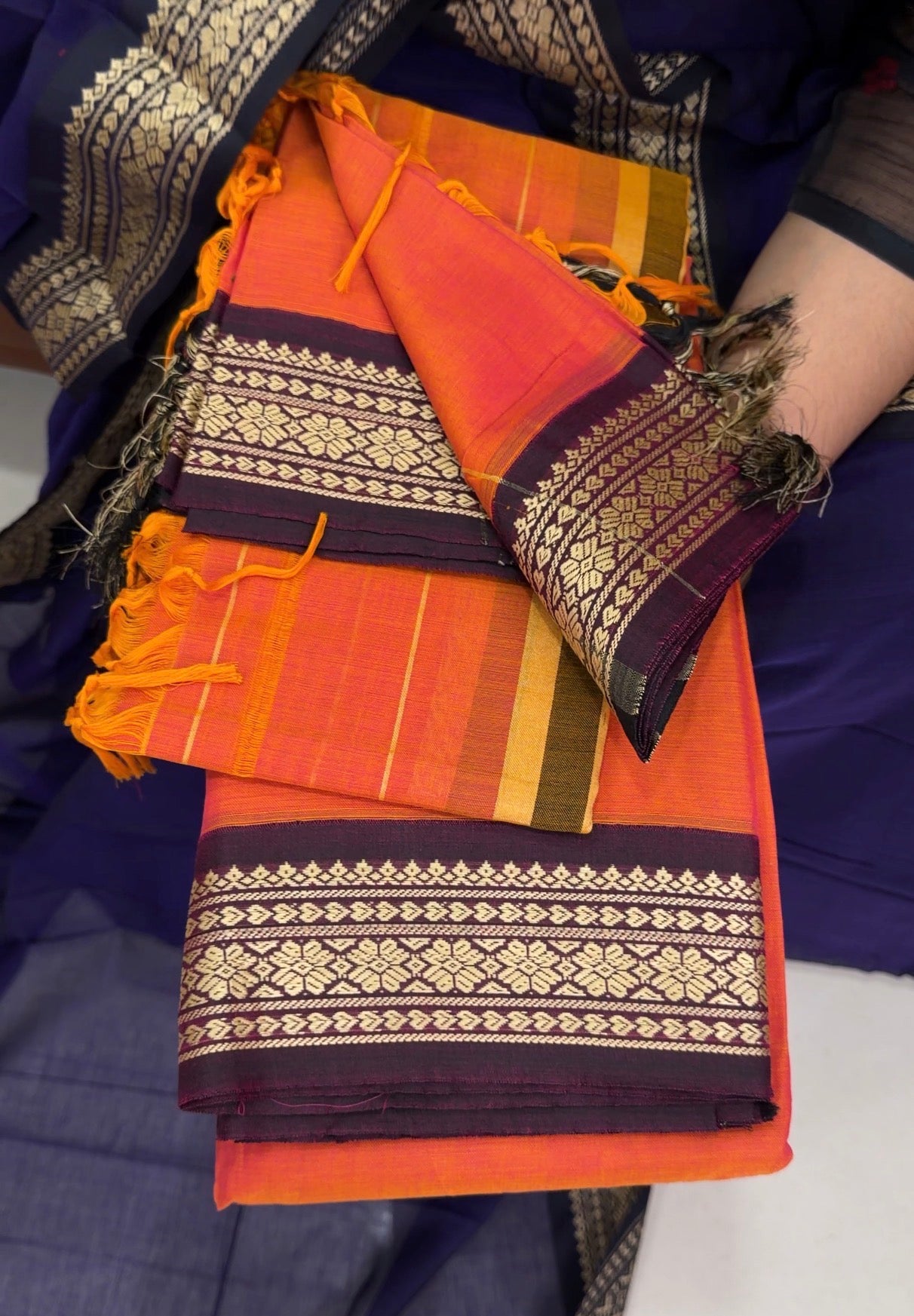 HANDLOOM COTTON UNSTITCHED SALWAR SUITS - IHA 34198