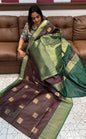 SEMI KANCHIPURAM SAREE - IHA 16016