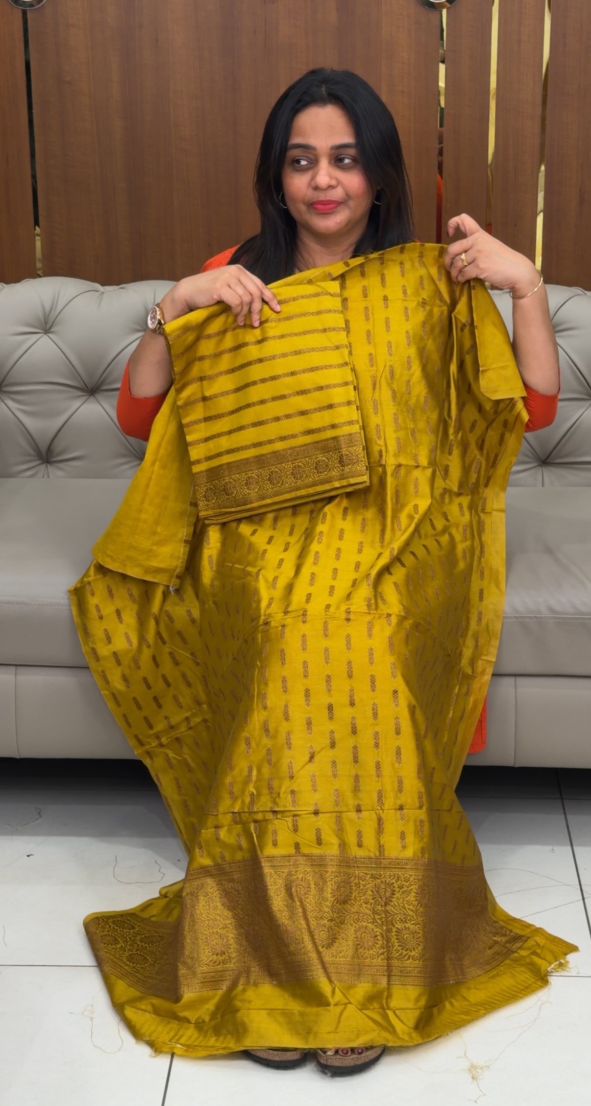 BANARASI TUSSUR UNSTITCHED SALWAR SUITS - IHA 29637