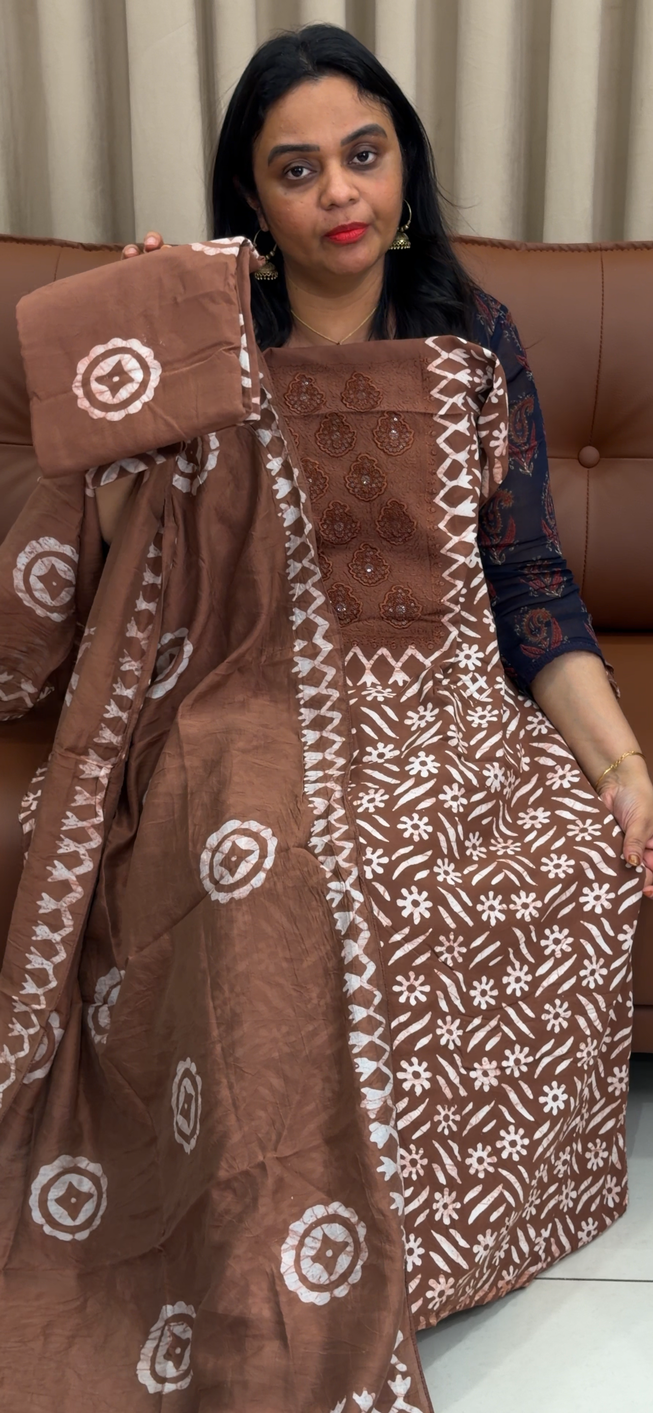 PRINTED RAYON UNSTITCHED SALWAR SUITS - IHA 33604
