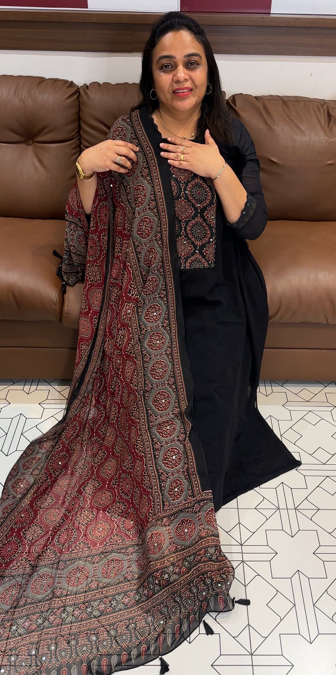 FAUX GEORGETTE UNSTITCHED SALWAR SUITS - IHA 27908