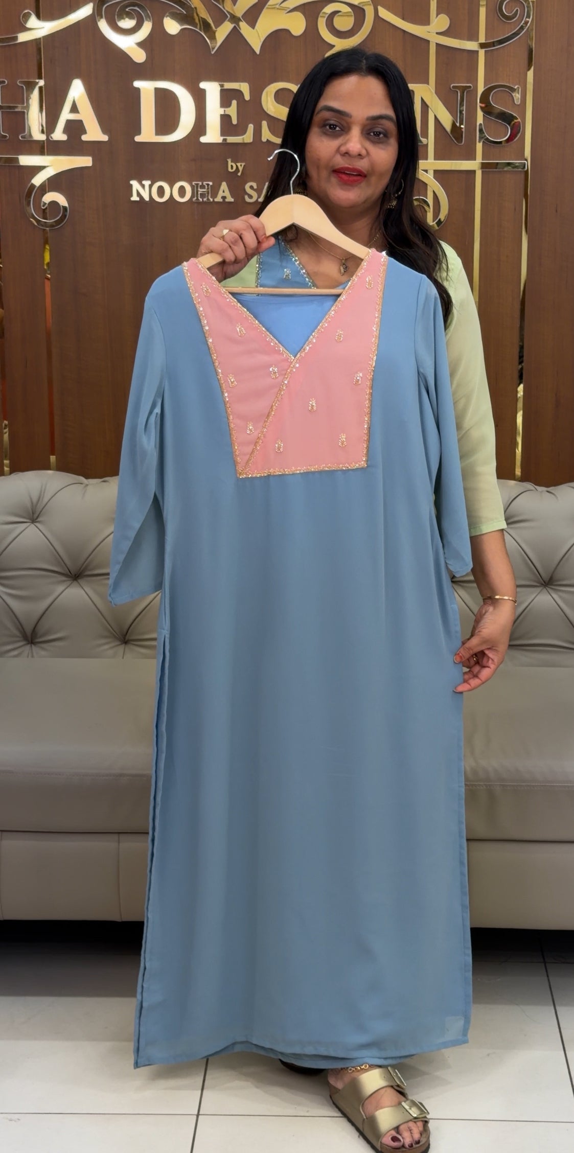 IHA'S IN-HOUSE HAND WORKED ALINE TOPS - IHA 33546