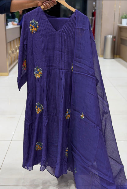 PARTY WEAR TOP,BOTTOM AND DUPATTA - IHA 35423