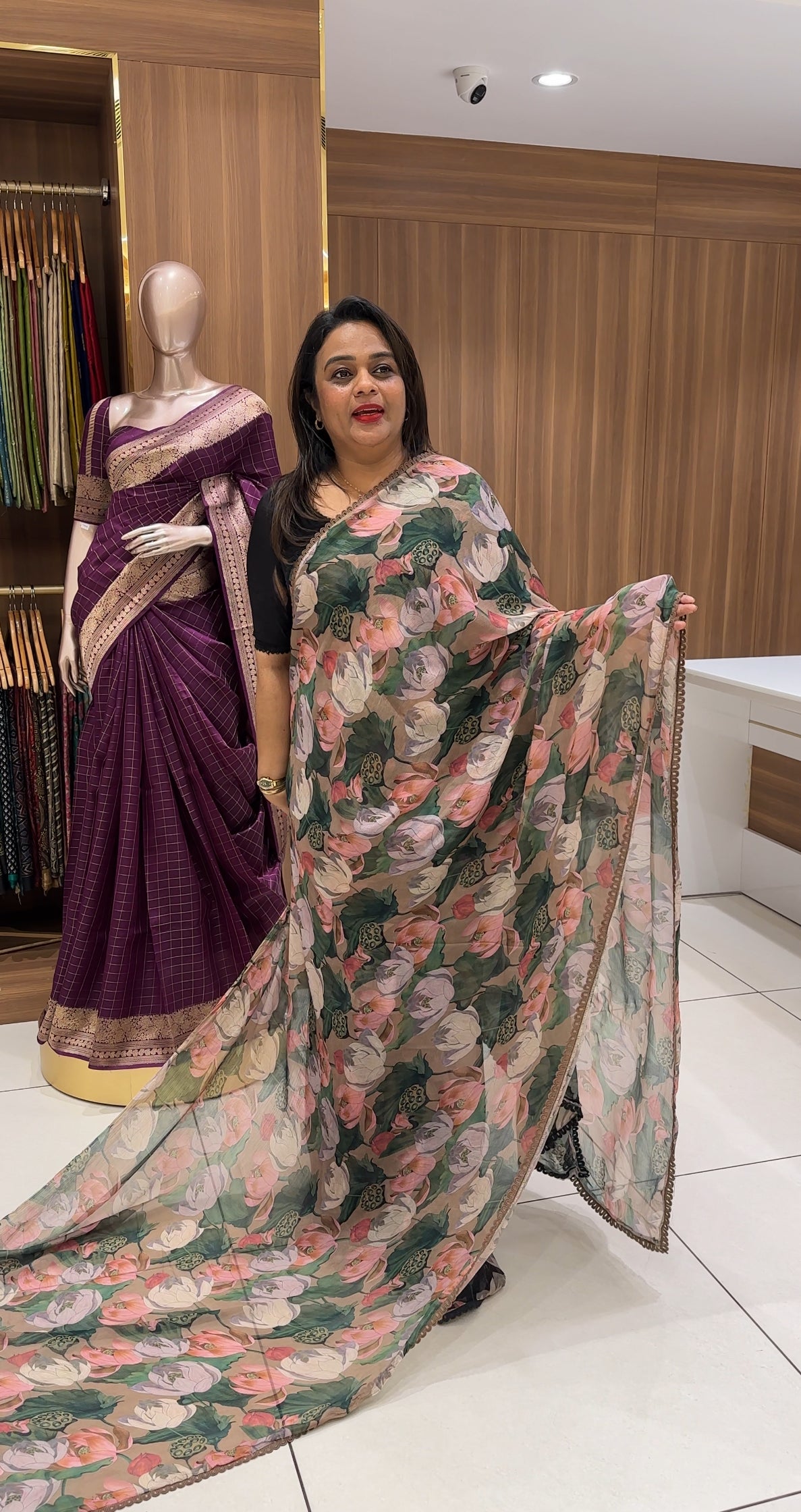 FORWARD  MANJU WARRIER SAREES  - IHA 24993