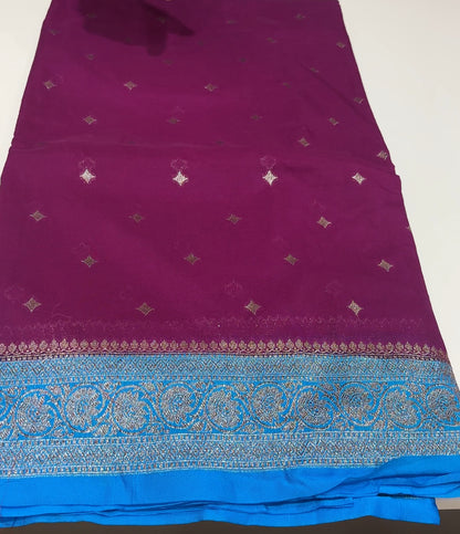 SEMI BANARASI  SAREES - IHA 16801