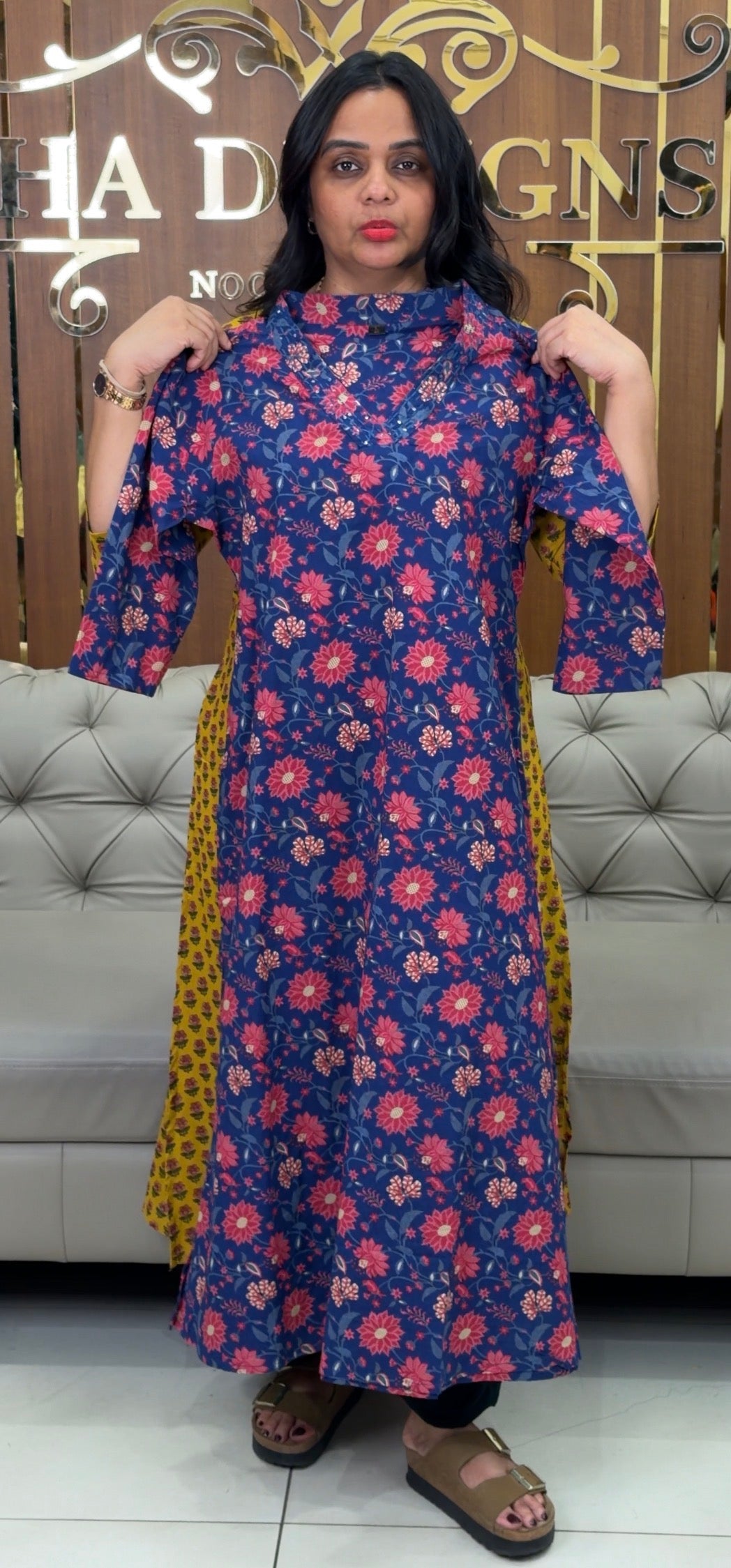 PRINTED COTTON TOPS - IHA 32522
