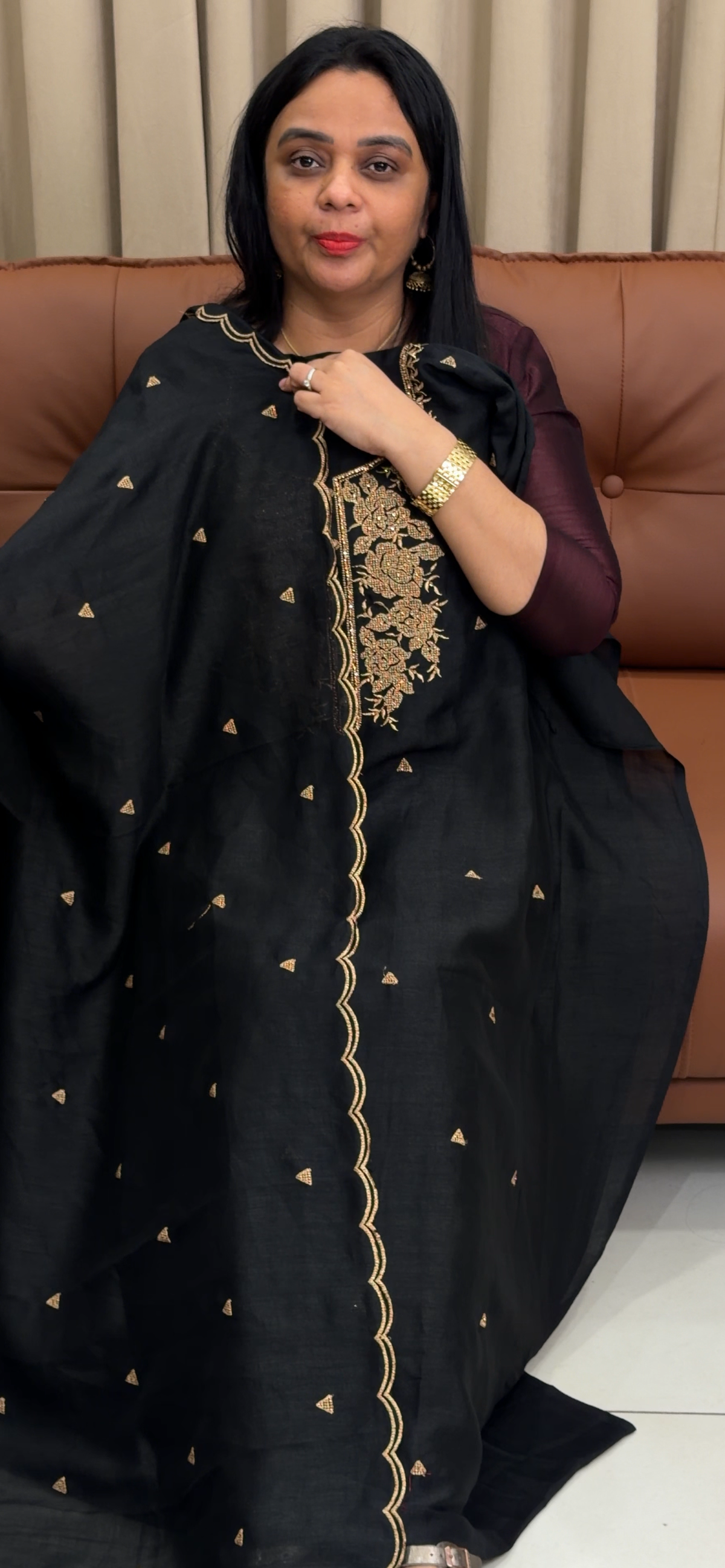 SEMI RAW SILK UNSTITCHED SALWAR SUITS - IHA 35782