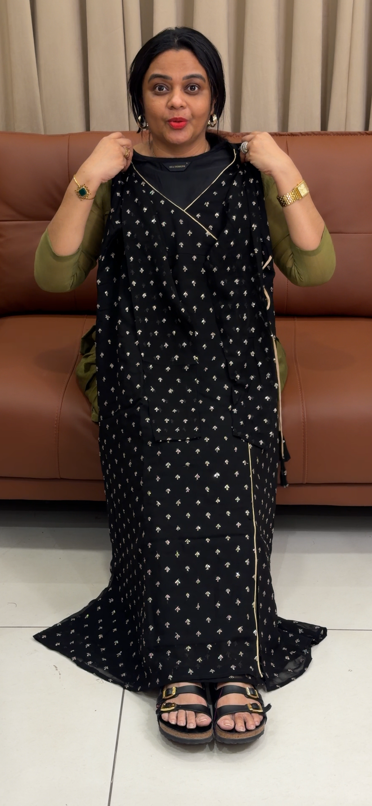 GEORGETTE LONG  TOPS - IHA 35372
