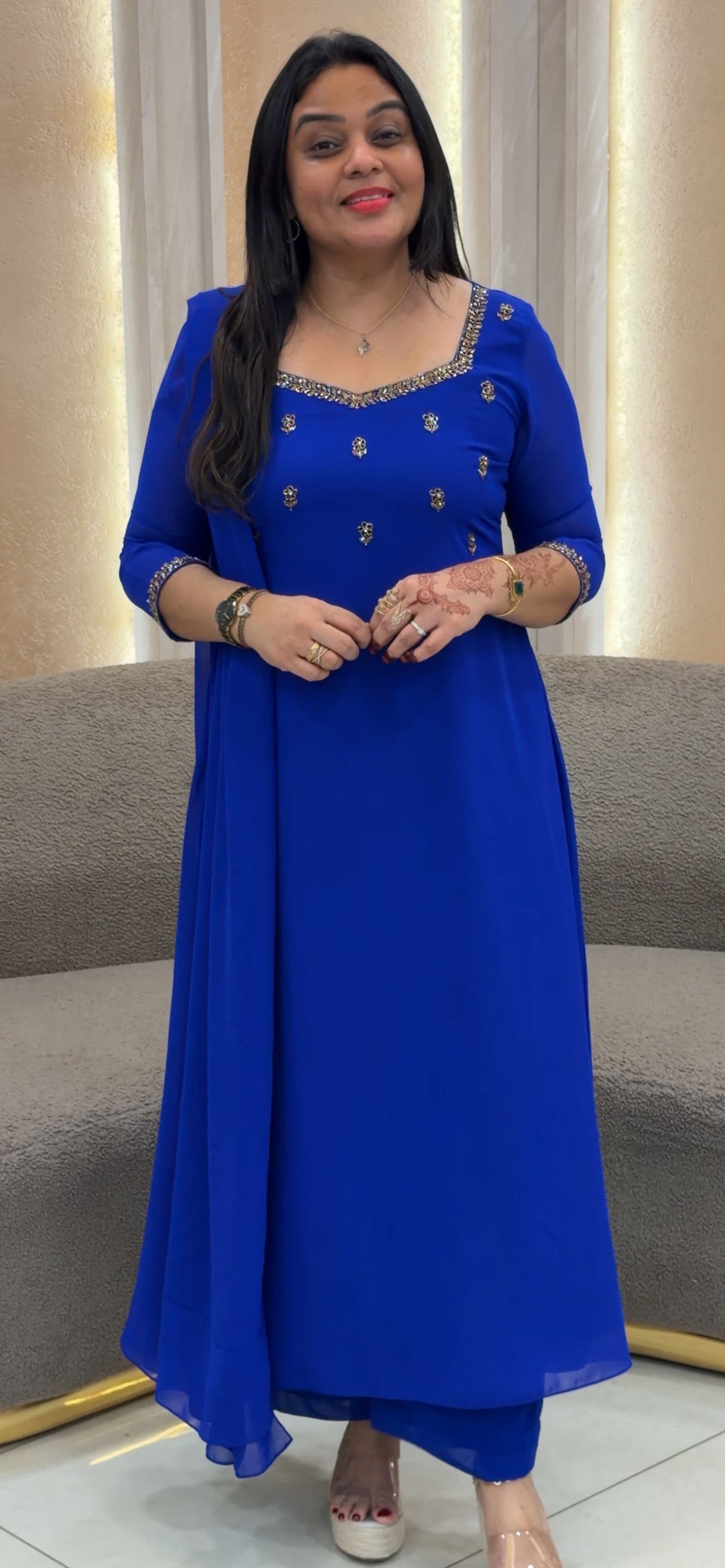 IHA'S IN-HOUSE UNSTITCHED SALWAR SUITS  -  IHA 34173