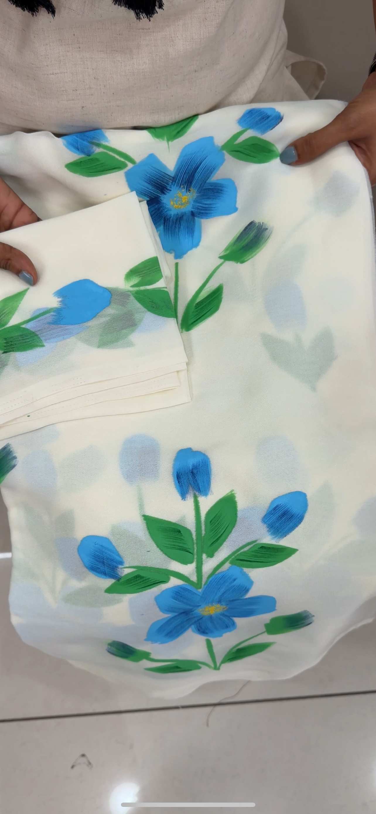 HAND PAINTED SAREES - IHA 29453