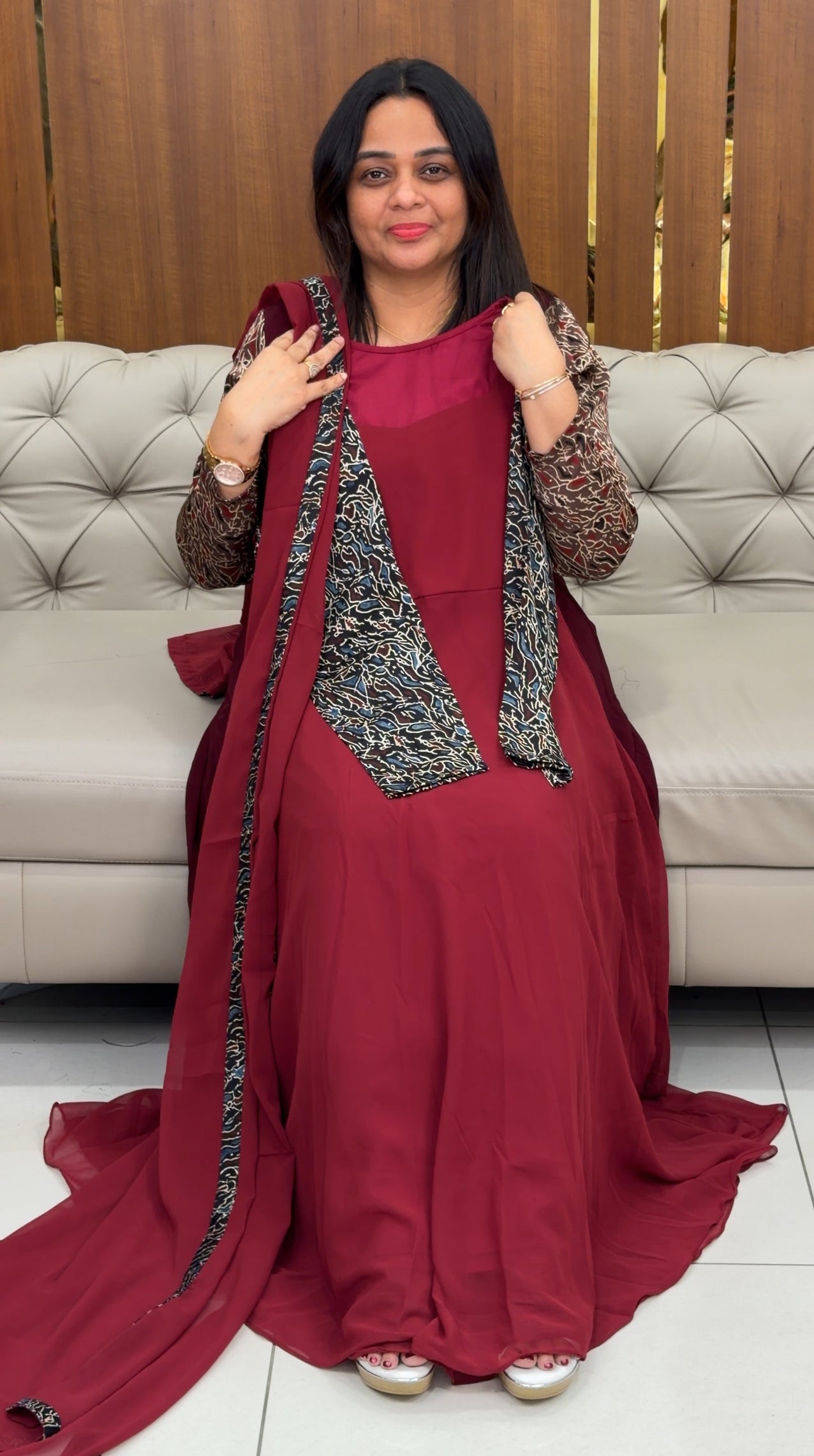 IHA'S IN-HOUSE ANARKALI TOP AND DUPATTA - IHA 29209