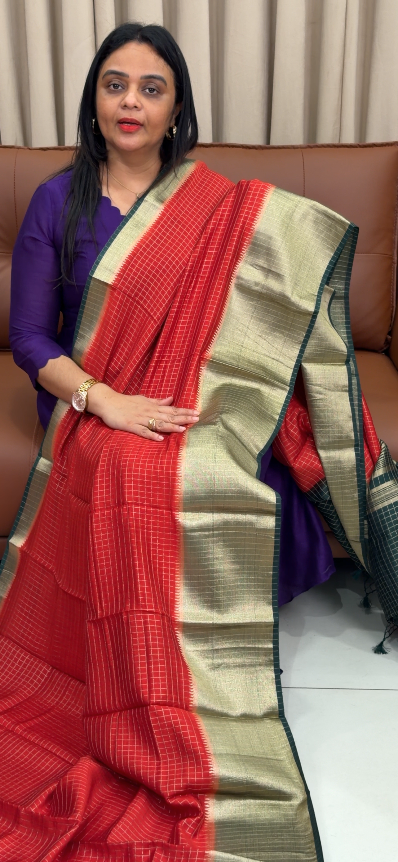 MUL CHANDERI SAREES  - IHA 33431