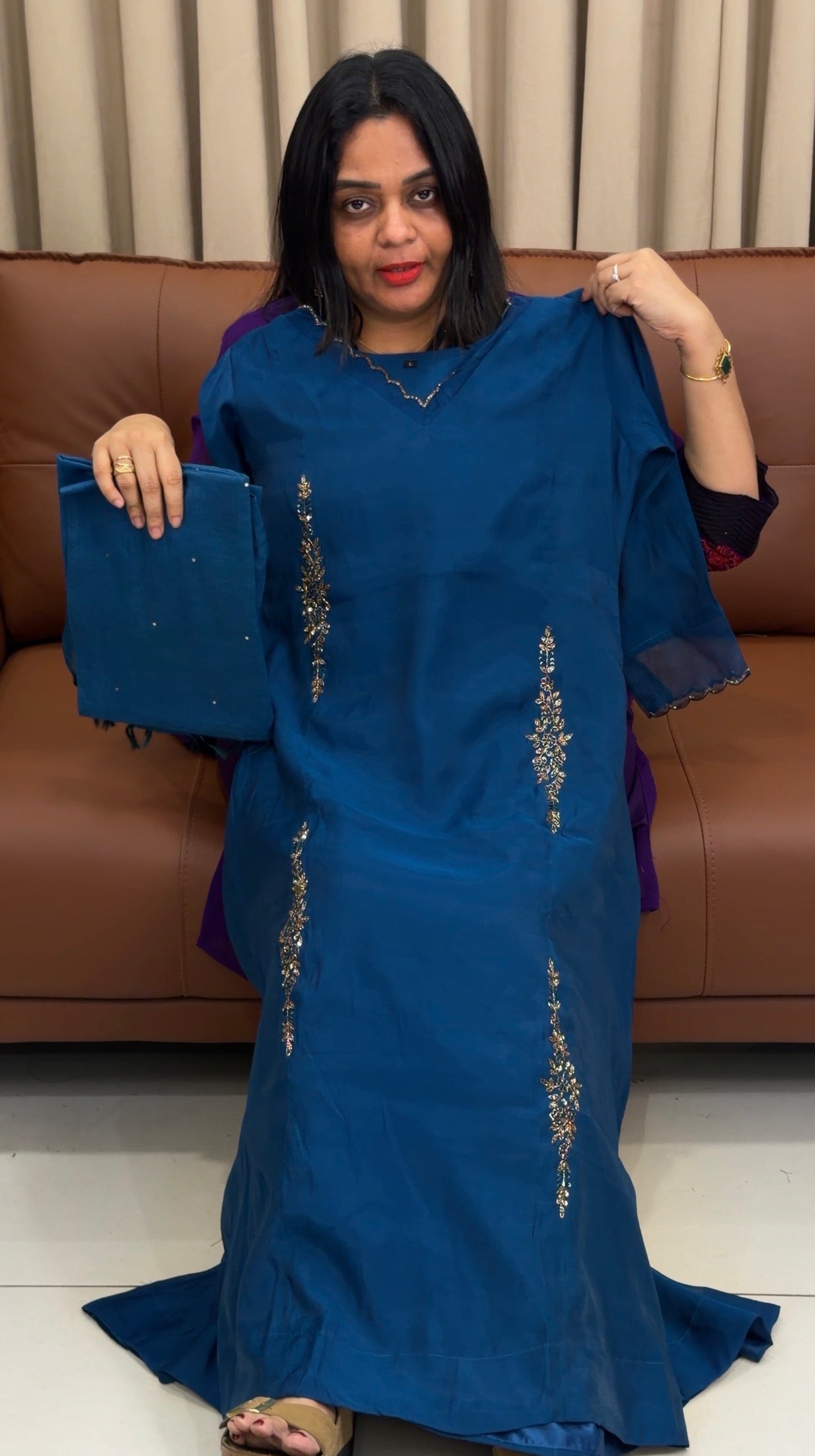 MUL CHANDERI TOP,BOTTOM AND DUPATTA - IHA 33657