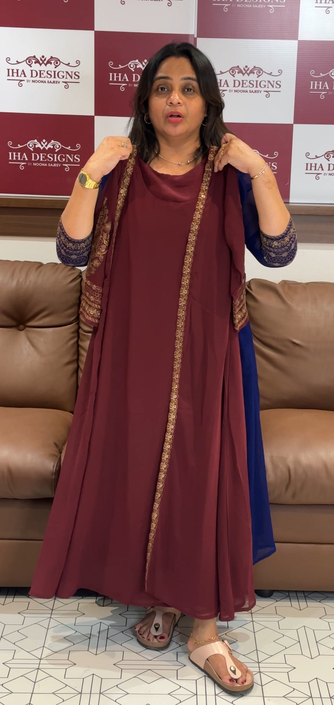 IHA'S IN- HOUSE ALINE TOP AND JACKET- IHA 27651