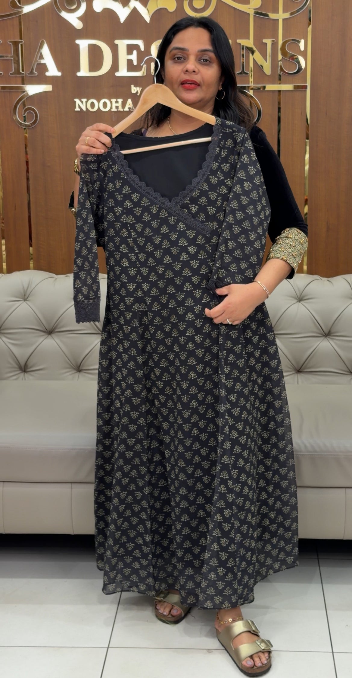 IHA'S IN-HOUSE GEORGETTE PRINTED TOPS - IHA 30861