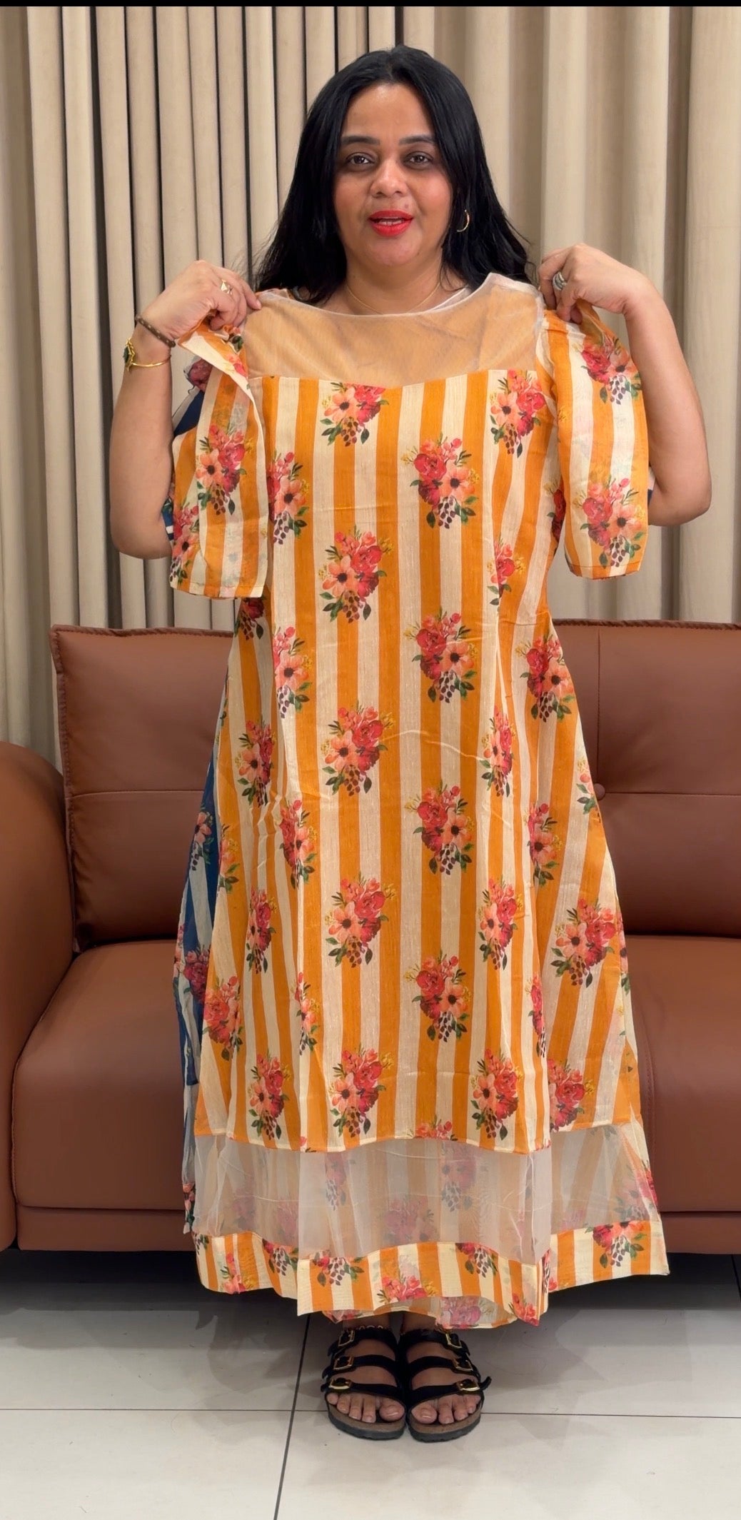IHA'S IN-HOUSE PRINTED FROCKS - IHA 35206