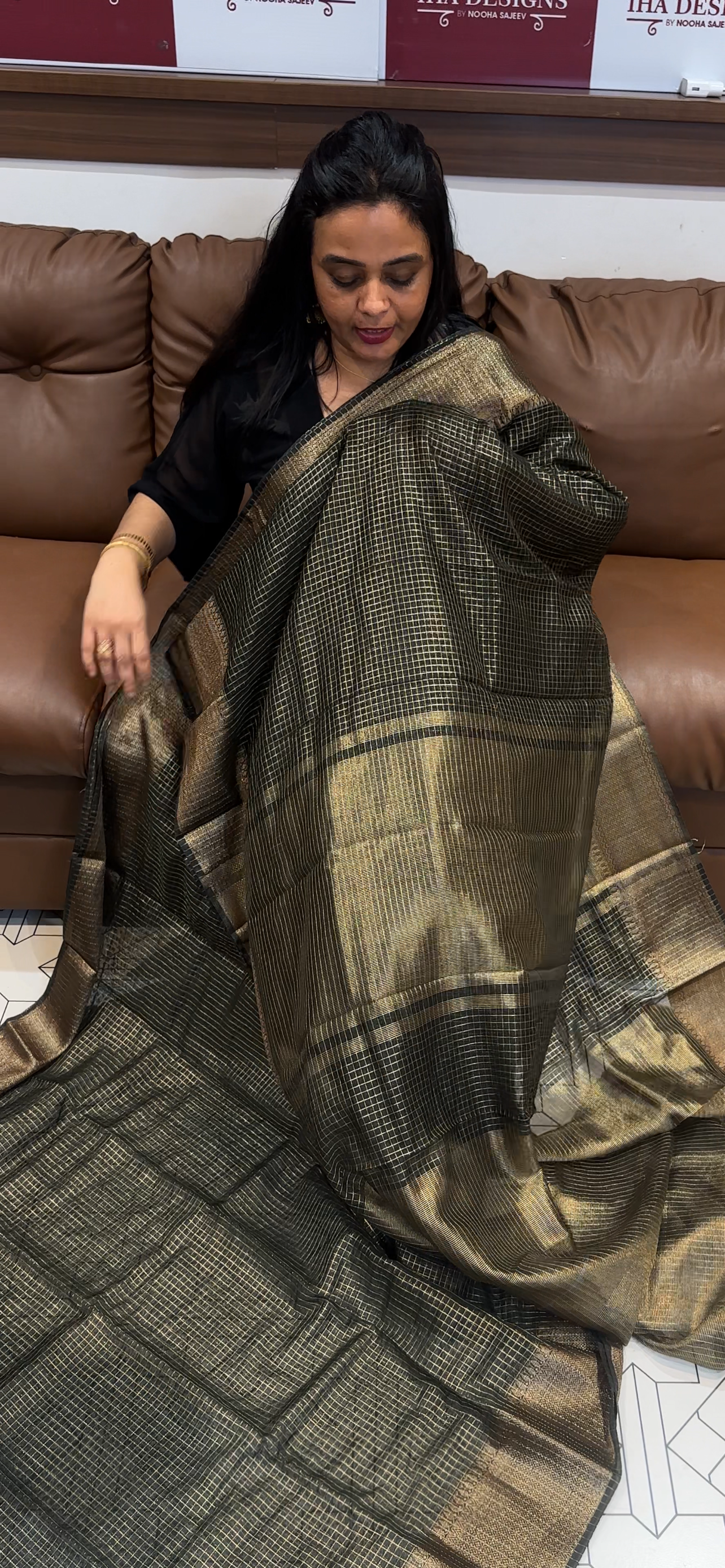 MALAI CHANDERI SAREES - IHA 34982