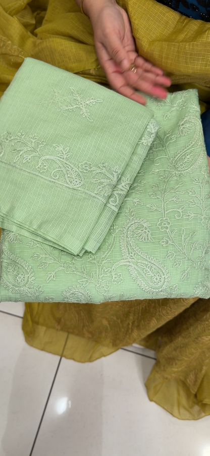 NET KOTA UNSTITCHED SALWAR SUITS -  IHA 34645