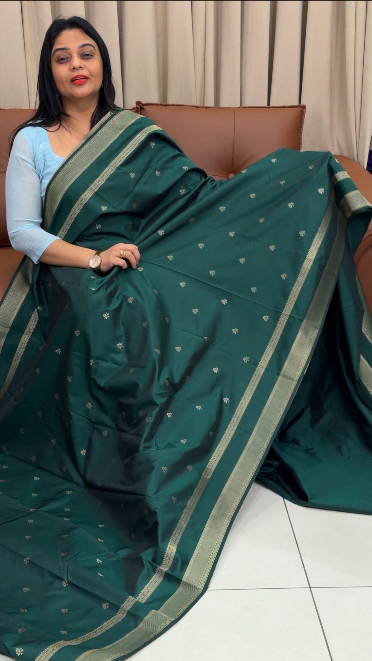 SEMI SILK SAREES - IHA 33437