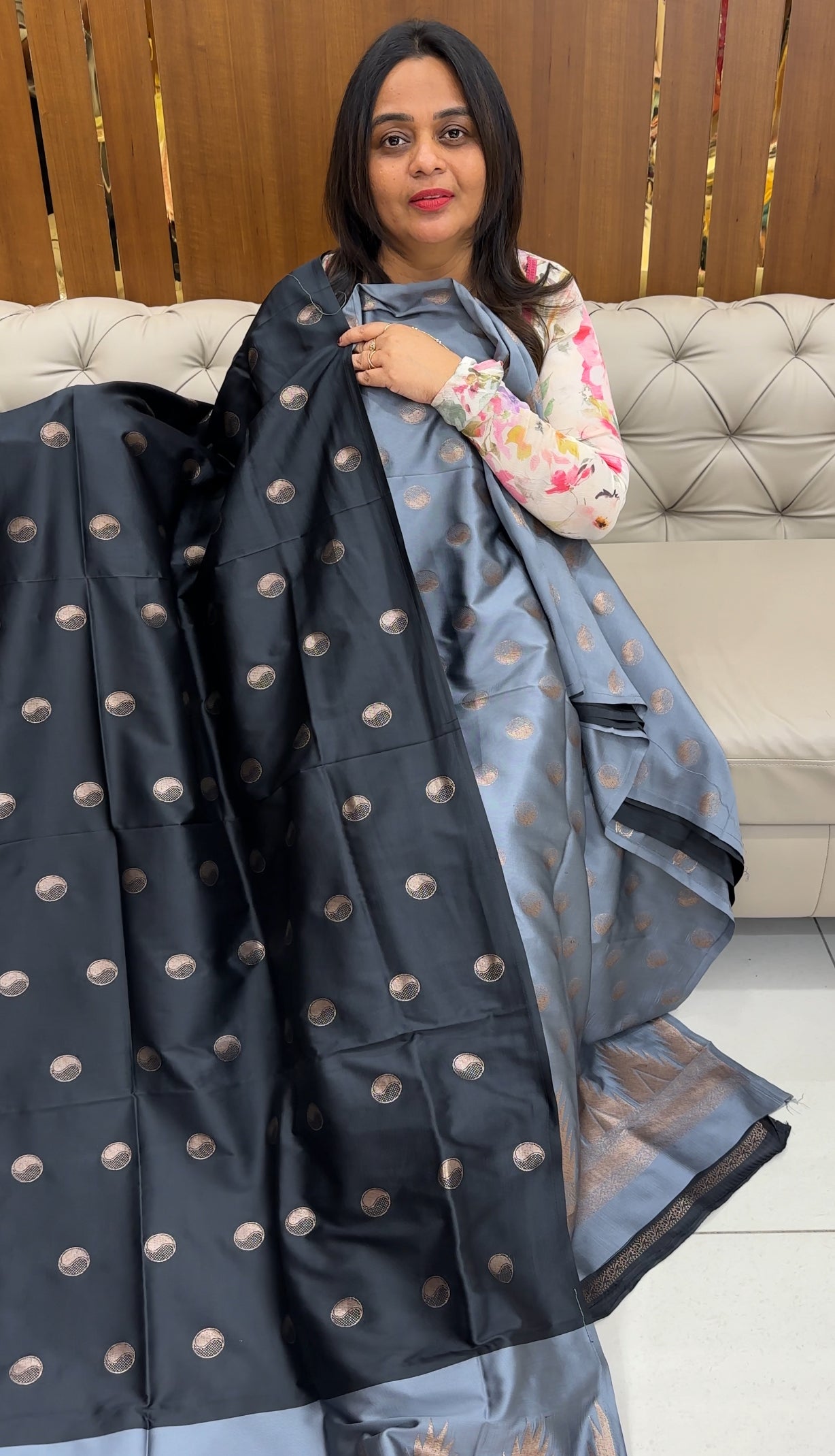 SEMI KATAN UNSTITCHED SALWAR SUITS - IHA 26082