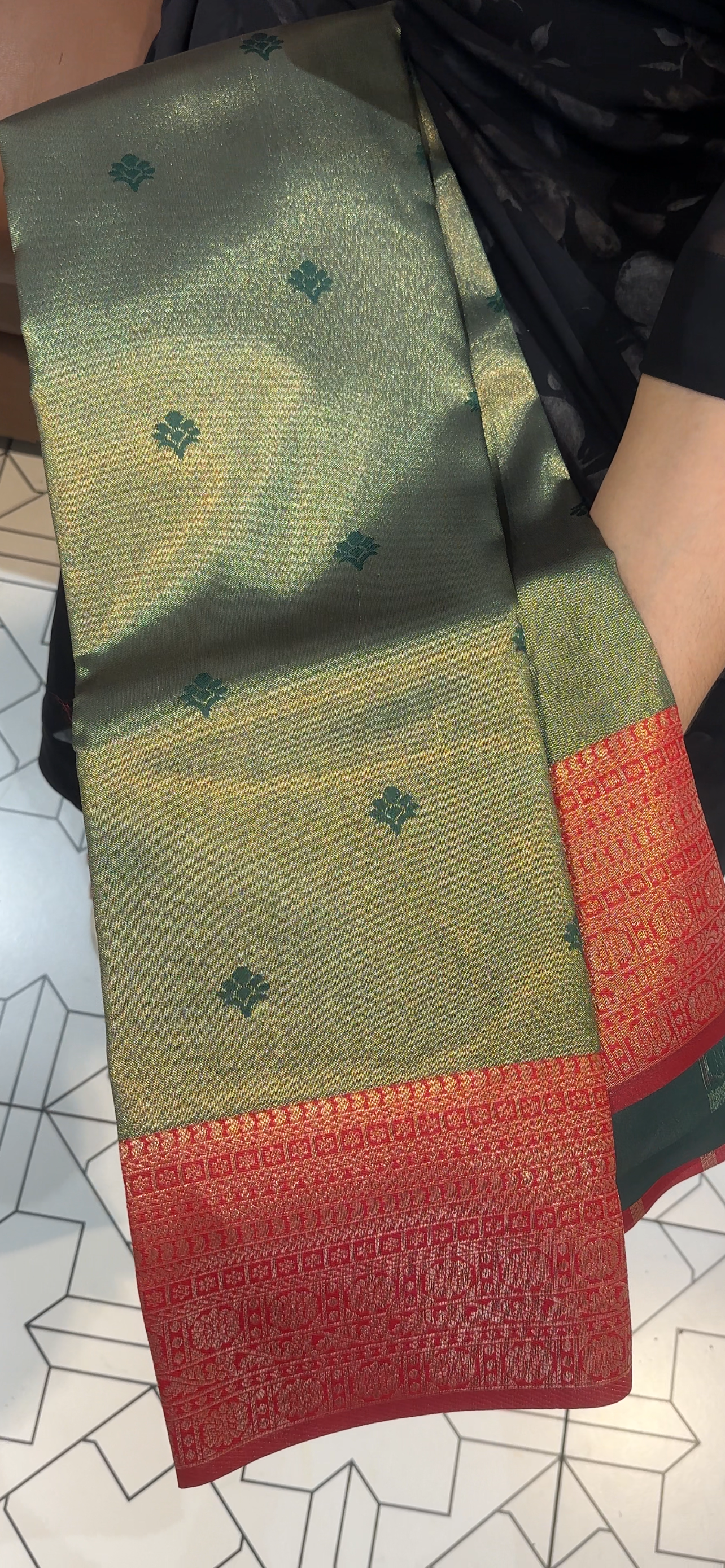 SEMI TISSUE SAREES - IHA 34995