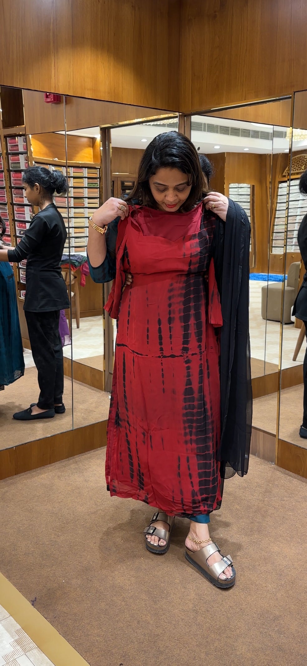 IHA'S IN-HOUSE TIE AND DYED UNSTITCHED SALWAR SUITS - IHA 24353