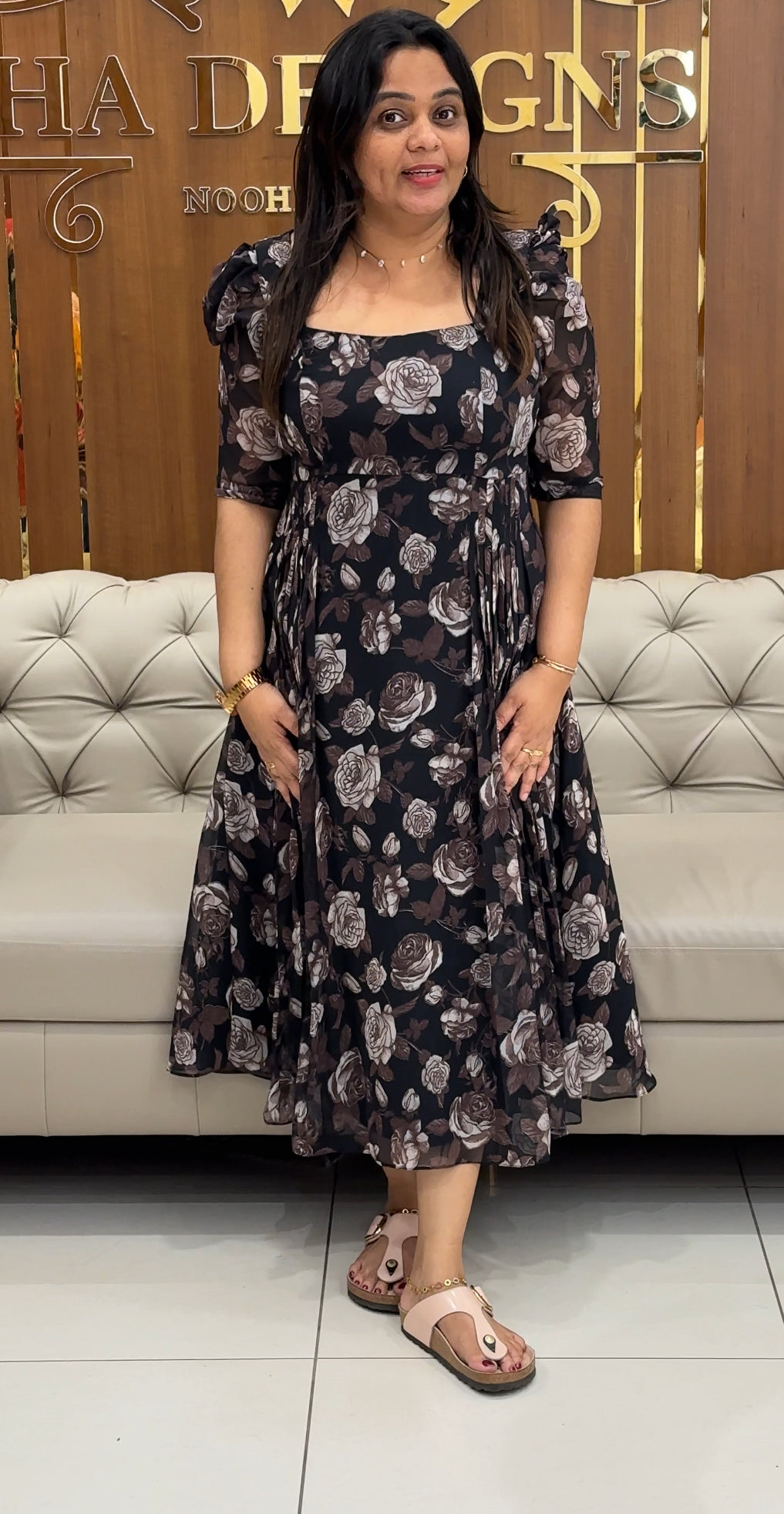 IHA'S IN-HOUSE PRINTED FROCKS - IHA 29153