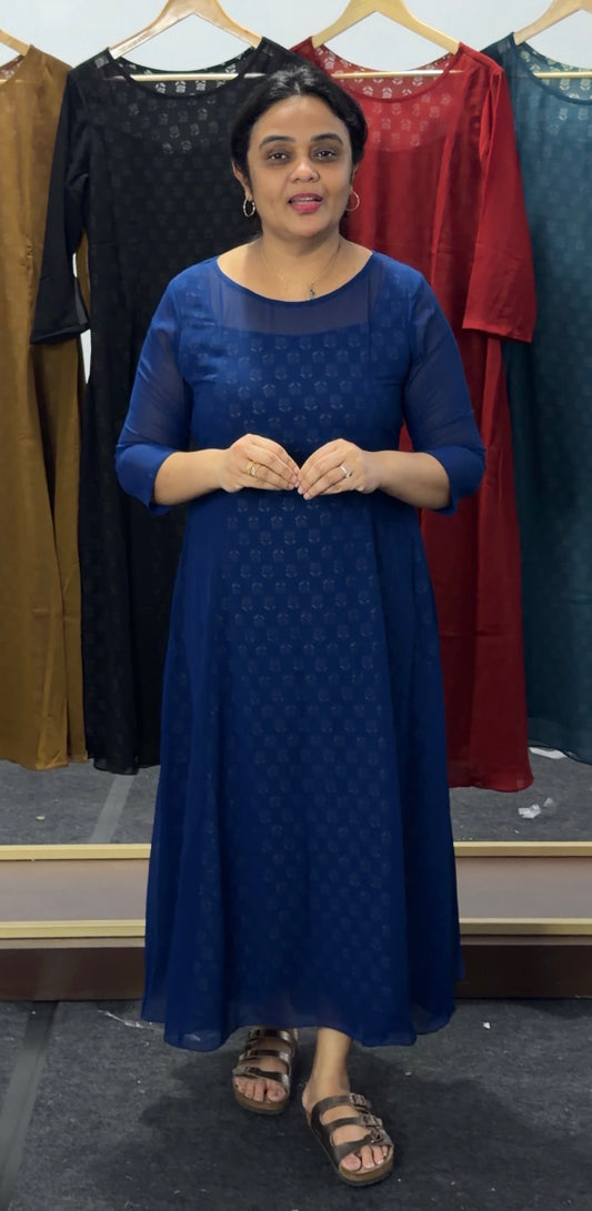 IHA'S IN-HOUSE COTTON PRINTED TOP AND INNER - IHA 36056