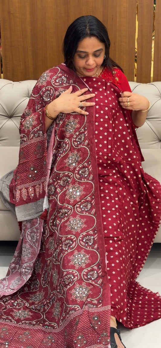 DOLA BANARASI UNSTITCHED SALWAR SUITS - IHA 28749